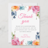 Elegant Spring Floral Birthday Bedankkaart (Voorkant)