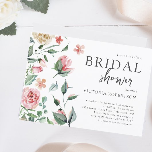 Elegant Spring Floral | Botanisch Vrijgezellenfees Kaart