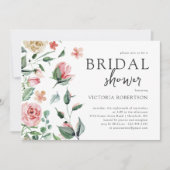 Elegant Spring Floral | Botanisch Vrijgezellenfees Kaart (Voorkant)