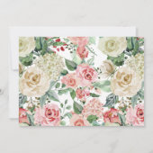 Elegant Spring Floral | Botanisch Vrijgezellenfees Kaart (Achterkant)