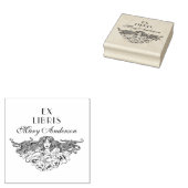  Elegant Spring Floral Custom Library Rubberstempel (Gestempeld)
