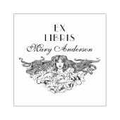  Elegant Spring Floral Custom Library Rubberstempel (Afrduk)