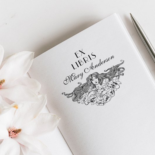  Elegant Spring Floral Custom Library Rubberstempel