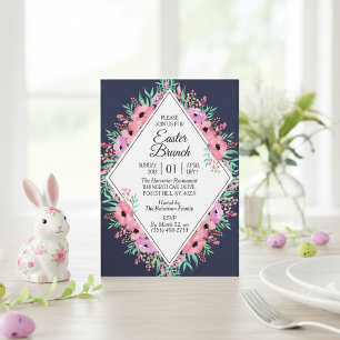 Elegant Spring Floral Easter Brunch Alle kleuren Kaart