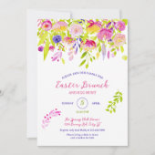 Elegant Spring Floral Easter Kaart (Voorkant)