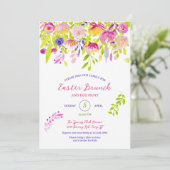 Elegant Spring Floral Easter Kaart (Staand voorkant)