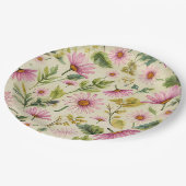 Elegant Spring Floral Papieren Bordje (Gekanteld)