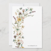 Elegant Spring Floral sla de datumkaart op Save The Date (Achterkant)