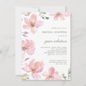 Elegant Spring Floral Waterverf Vrijgezellenfeest Kaart (Voorkant)