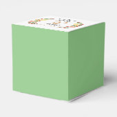 Elegant Spring Floral Waterverf Wreatborder Bedankdoosjes (Achterkant)