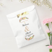 Elegant Spring Floral Waterverf Wreatborder Bedankzakje (Gezegeld)