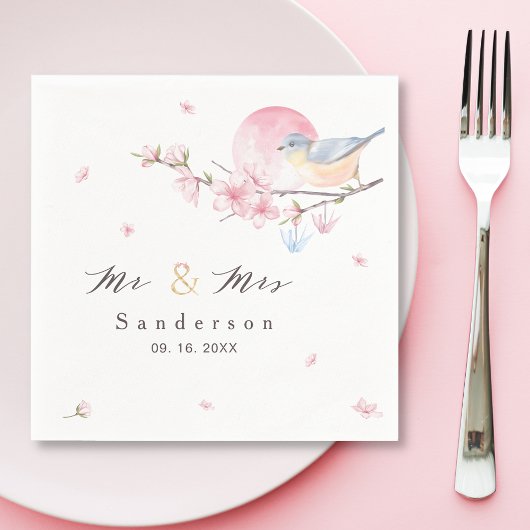 Elegant Spring Floral Wedding Servet