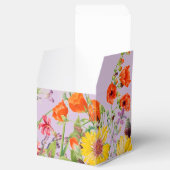 Elegant Spring Flowers Violet Wedding Favor Box Bedankdoosjes (Geopend)