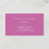 Elegant Spring Flowers Visitekaartje (Achterkant)