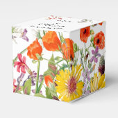 Elegant Spring Flowers Wedding Favor Box Bedankdoosjes (Voorkant Zijde)