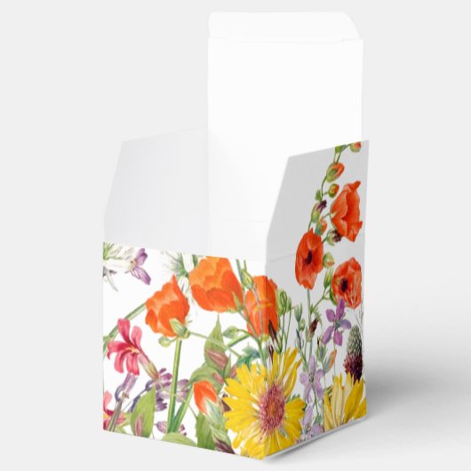 Elegant Spring Flowers Wedding Favor Box Bedankdoosjes (Geopend)