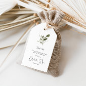 Elegant Spring Greenery | Weddenschap Hartelijk da Cadeaulabel