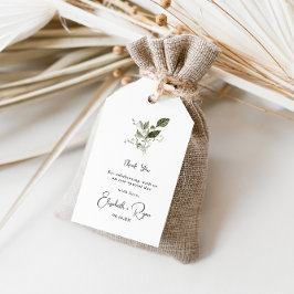 Elegant Spring Greenery | Weddenschap Hartelijk da Cadeaulabel