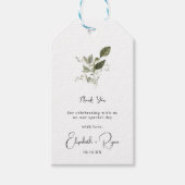 Elegant Spring Greenery | Weddenschap Hartelijk da Cadeaulabel (Voorkant)