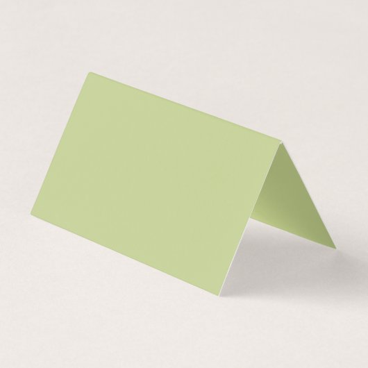 elegant spring groene bladeren monogram kaart (Achterkant)