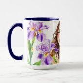 Elegant Spring Iris Floral IWD Gift Mok (Links)
