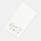Elegant Spring Monogram Wildflower Wedding Servet (Hoek)