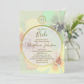 Elegant Spring Summer Waterverf Vrijgezellenfeest Kaart (Staand voorkant)