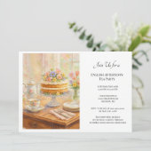Elegant Spring Tea Party  Kaart (Staand voorkant)