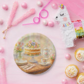 Elegant Spring Tea Party  Papieren Bordje (Feest)