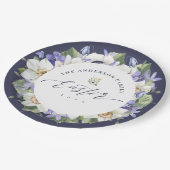 Elegant Spring Waterverf Floral-paaspapier Papieren Bordje (Gekanteld)