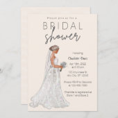 Elegant Spring Wedding Gown Vrijgezellenfeest Invi Kaart (Voorkant / Achterkant)