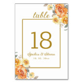 Elegant spring Wedding with tangerine flowers Kaart (Voorkant)