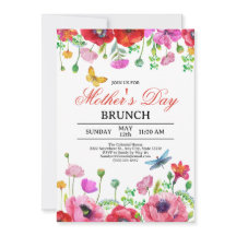 Elegant Spring Wildflower Chic Moederdag Brunch