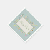 Elegant Spring Wildflower Easter Servet (Hoek)