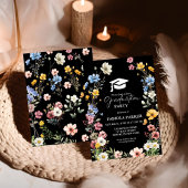 Elegant Spring Wildflower Meadow Garden Afstuderen Kaart