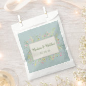 Elegant Spring Wildflower Wedding Bedankzakje (Geknipt)