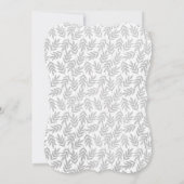 Elegant Spring Woodland Bunny Baby shower Invite Kaart (Achterkant)