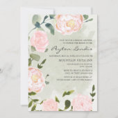 Elegant Springtime Blush Pink Floral Vrijgezellenf Kaart (Voorkant)