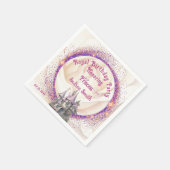 Elegant Sprookje Koninklijke Prinses Verjaardagsfe Servet (Hoek)