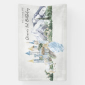 Elegant sprookje | Prinses Verjaardag Welkom Spandoek (Verticaal)