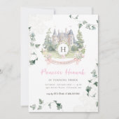 Elegant sprookje | Prinses Verjaardagsfeest Kaart (Voorkant)