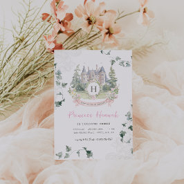 Elegant Sprookje | Prinses Verjaardagsfeestje Kaart