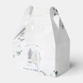 Elegant sprookje | Winter Prinses Verjaardag Bedankdoosjes (Achterkant)