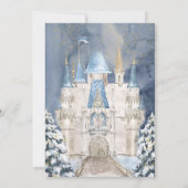 Elegant sprookje | Winter Prinses Verjaardag Kaart (Achterkant)