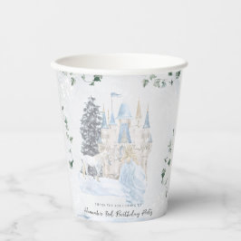 Elegant sprookje | Winter Prinses Verjaardag Papieren Bekers