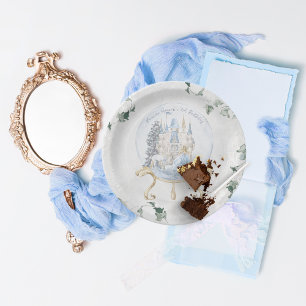 Elegant sprookje   Winter Prinses Verjaardag Papieren Bordje