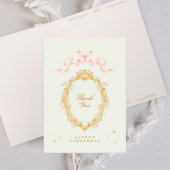 Elegant sprookjesachtig Prinses verjaardagsfeestje Bedankkaart