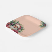 Elegant Square Christmas Papieren Bordje (Gebogen)