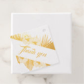 Elegant Square Floral Dried Pampas Grass Real Bedankjes Labels (Met doos)