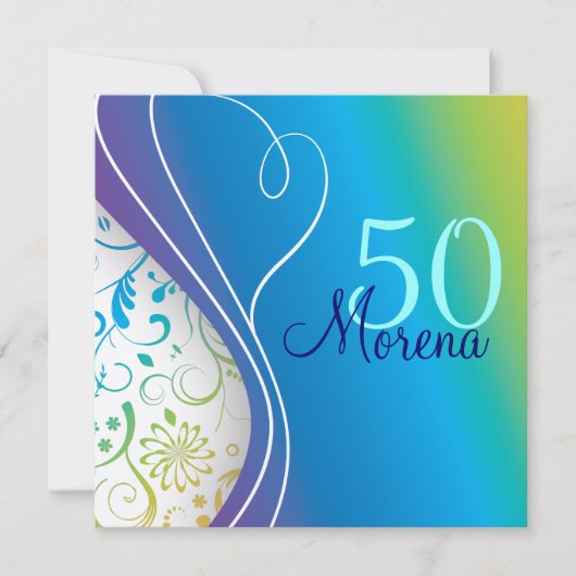 Elegant Square Invitation Kaart (Voorkant)